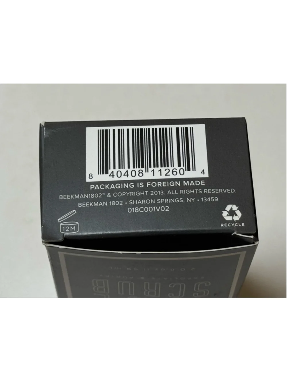 Beekman 1802 Activated Charcoal Face Scrub 2.0 oz NEW